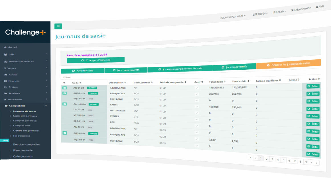 ChallenegePlus Config Compagnie